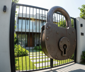 A padlock representing the security a C of O provides for your property.