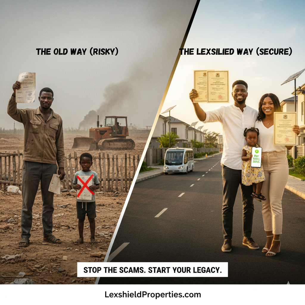 Affordable Land for Sale in Mowe, Ogun State – Investors holding up high their landed property documents