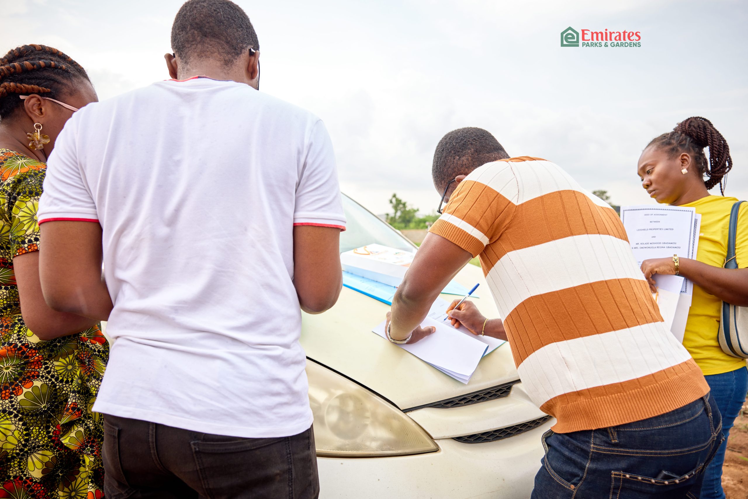 client signing document